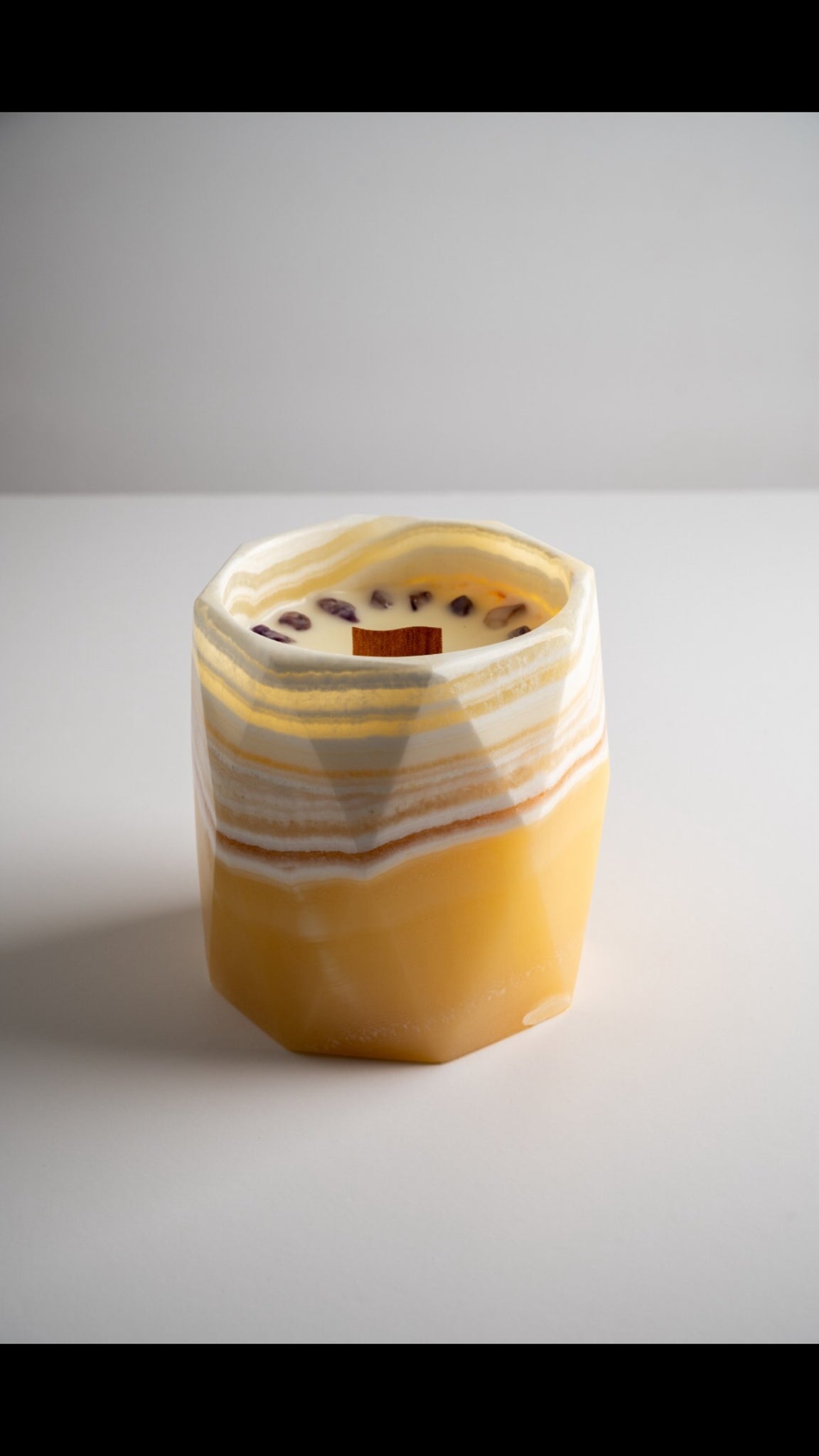 Geometric Luxe Gemstone Candle